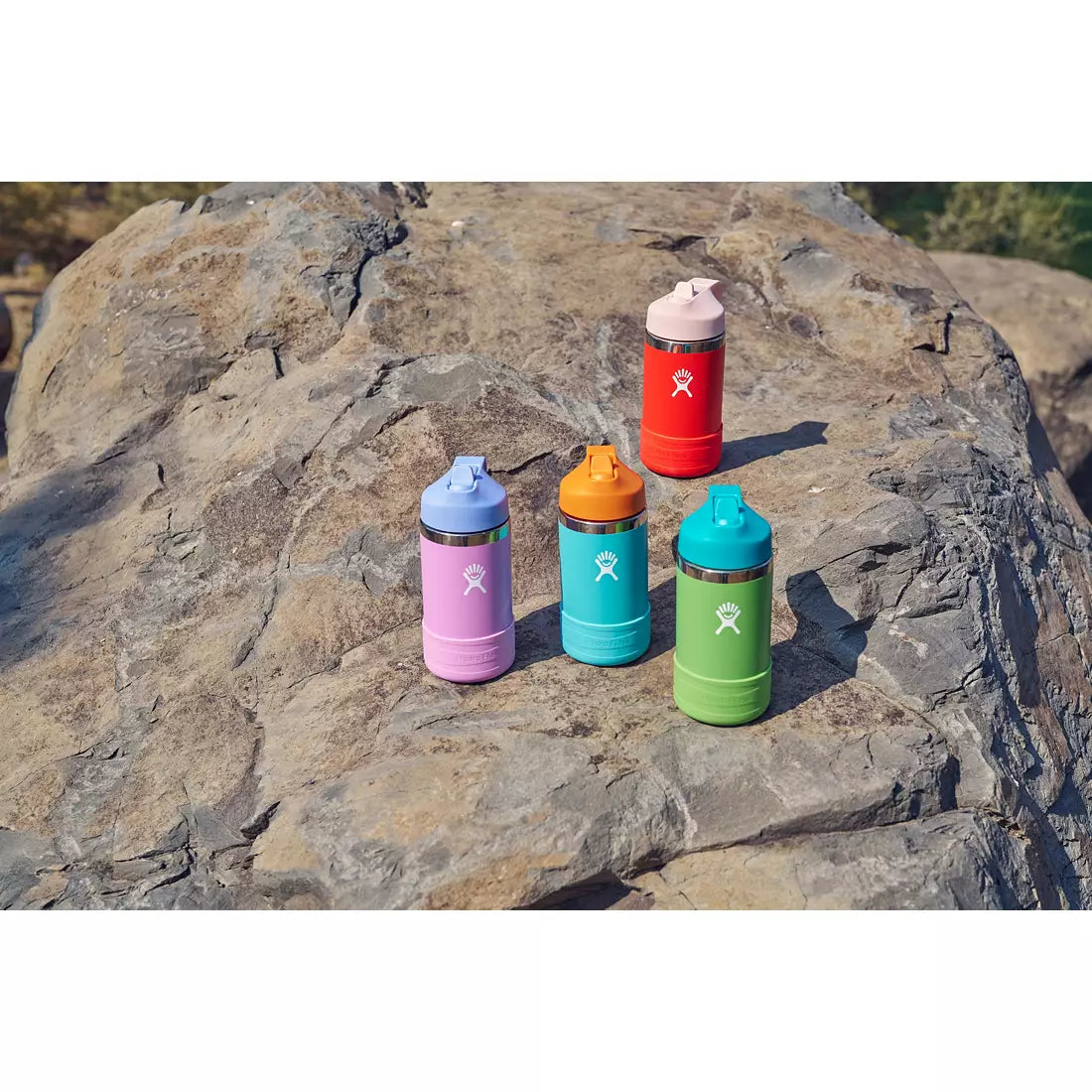 12 Oz. Kids' Wide Mouth Bottle With Straw Cap And Boot