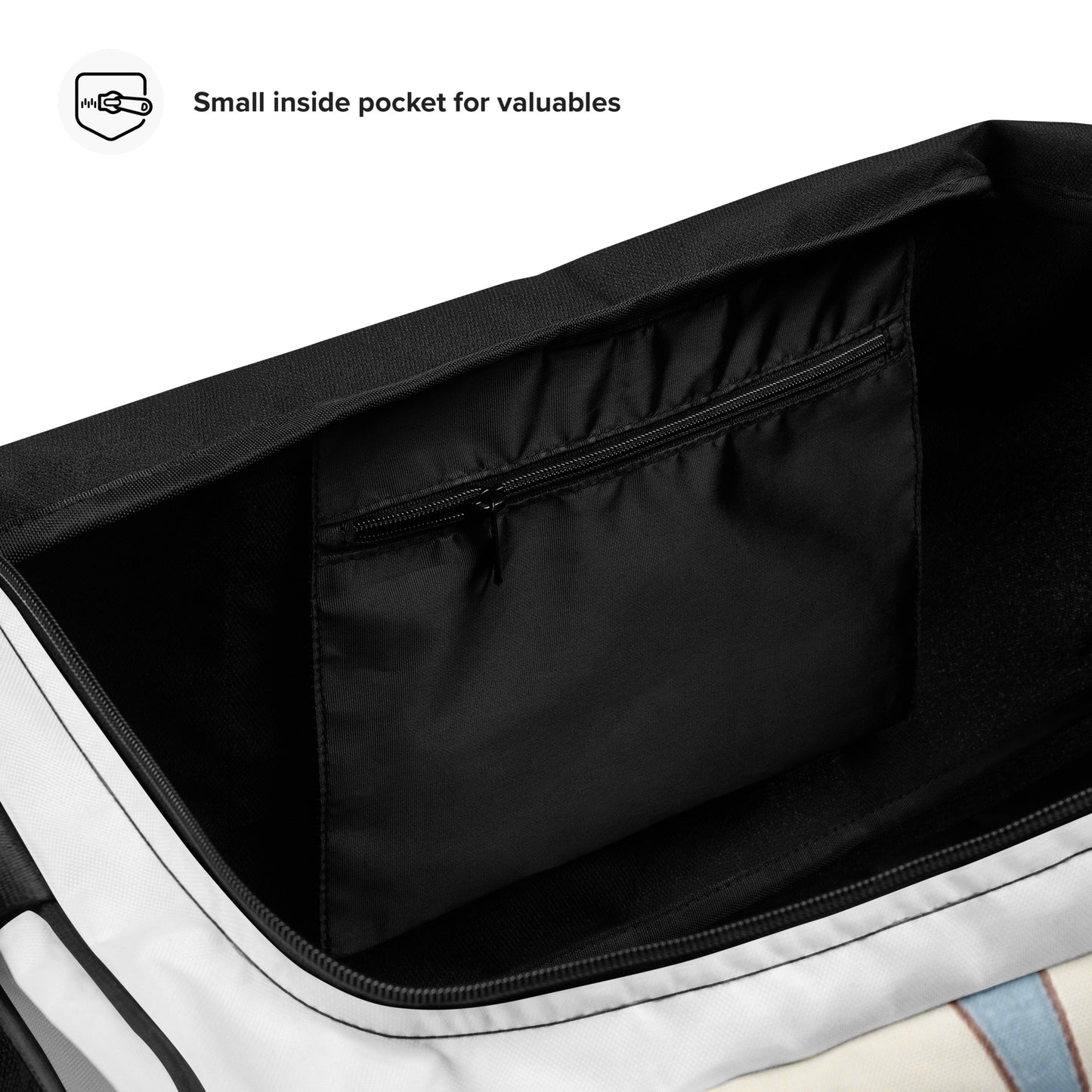 North Carry Co floral mandala all-over print duffle bag - strap detail